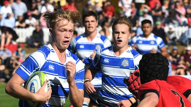 Nudgee College flanker Jock Thompson. Picture: AAP/John Gass.