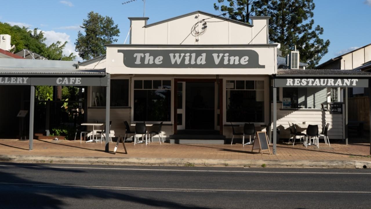 The shopfront of Wild Vine Cafe. Imbil is in the throes of heritage, history and development and the question over the future of the area. Picture: Christine Schindler