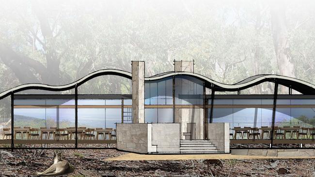 Designs for the new retreat planned for Cleland Wildlife Park.