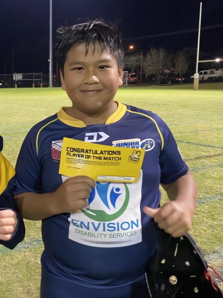 Toowoomba rugby union junior Mitchell Sinuhaji.