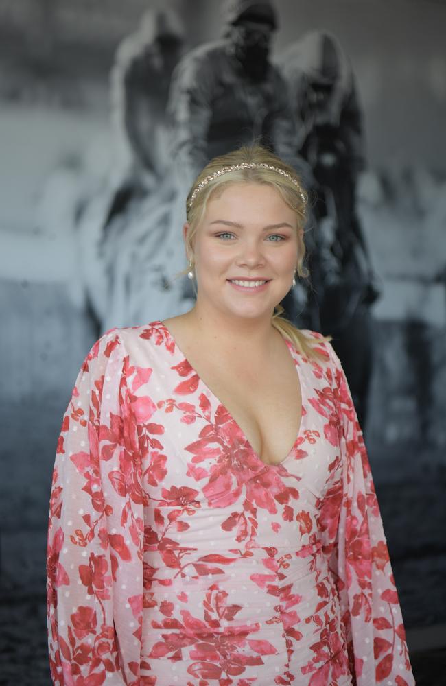 Darwin Turf Club queen and regular Tori Christiansen ready for a big day. Picture: (A)manda Parkinson