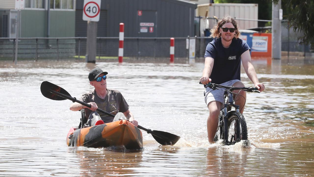 Resident find unique ways to move around. Picture: David Crosling