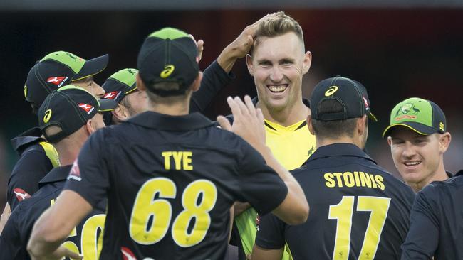 Billy Stanlake of Australia took 3-15 against New Zealand at the SCG.