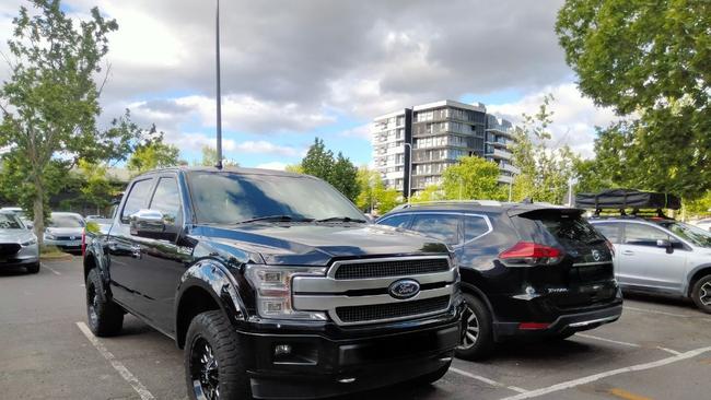 These trucks can have blind spots of up to four metres in front. Picture: Twitter/X (amy_jelacic)