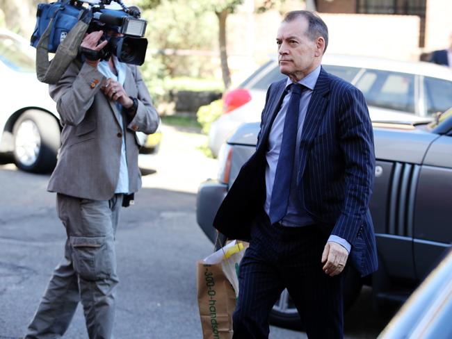 Alexander, Packer’s right hand man arriving at Packer’s home in Bondi home after a fist fight between James Packer and David Gyngell. Picture Craig Greenhill