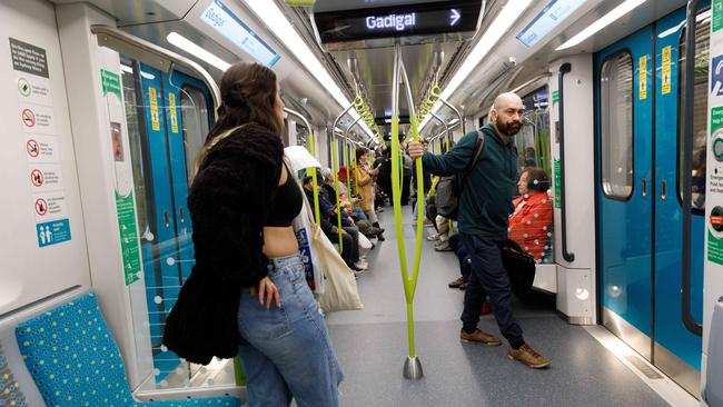 The rail union is planning to shut down all train services on the T3 line next weekend as part of rolling industrial action protesting the line’s Metro conversion. Picture: NewsWire / Max Mason-Hubers