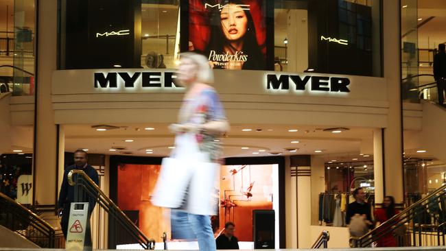 Myer is experiencing booming sales and profits. Picture: Britta Campion