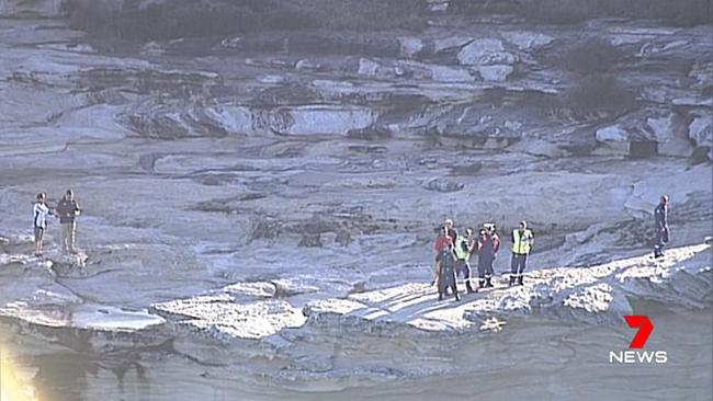 It’s believed the 18-year-old fell from a rock ledge near the viewing platform. Picture: Seven News