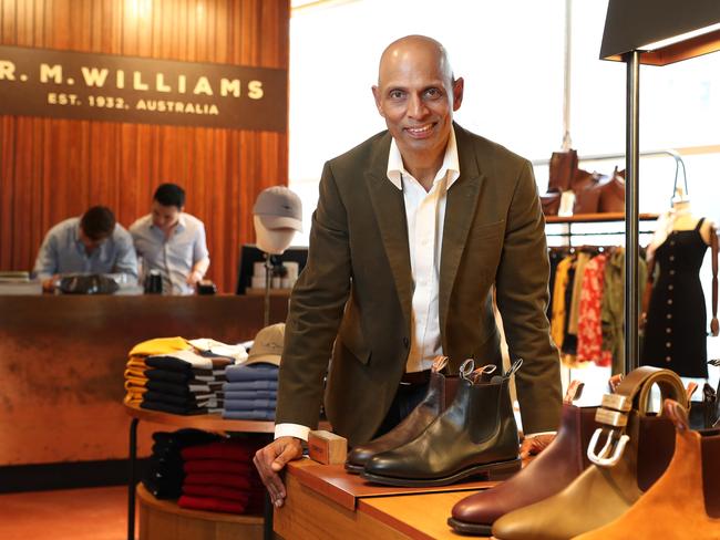 30/10/19: RM Williams CEO Raju Vuppalapati at the Bondi Junction sore in Sydney. John Feder/The Australian.