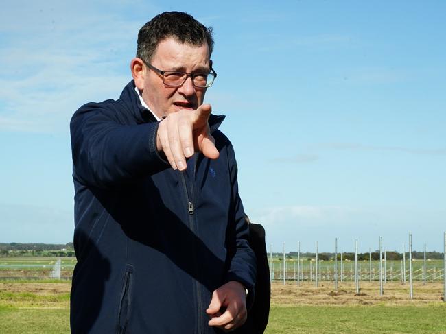 Former Premier Dan Andrews was strongly opposed to pill testing. Picture: Luis Enrique Ascui