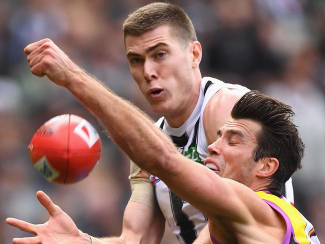 Are defenders getting away with too much when dealing with Mason Cox? Picture: Getty Images