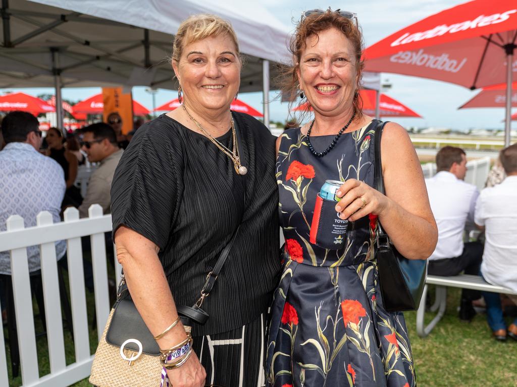 Kaye Woolmer and Rania Heke Beryl at NQ Classic Derby Day Mackay Turf Club Saturday 30 September 2023 Picture: Michaela Harlow