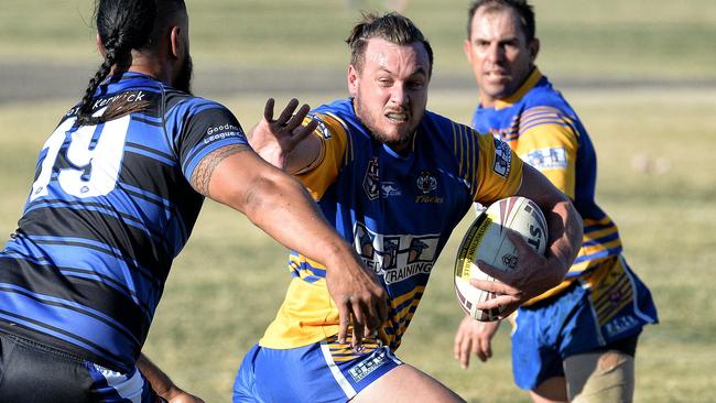 Rugby League Ipswich A-grade clash between Norths and Goodna at Keith Sternberg Oval on Sunday. Jacob Stephan.