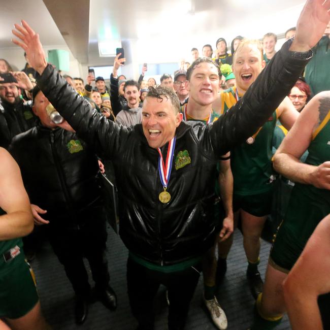 Leongatha premiership coach Trent McMicking. Picture Yuri Kouzmin