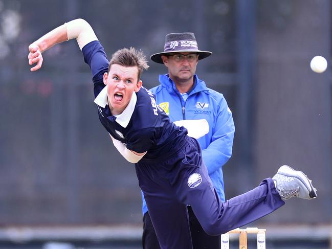 Premier Cricket: Geelong v Frankston PeninsulaCallum Stow (Geelong) picture: Glenn Ferguson