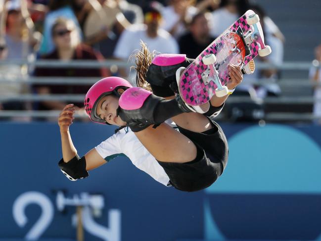 Arisa Trew won gold at just 14-years-old. Picture: Michael Klein