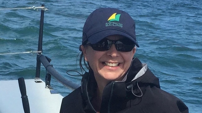 Sarah Kenny on Sydney Harbour. Pic: Supplied.