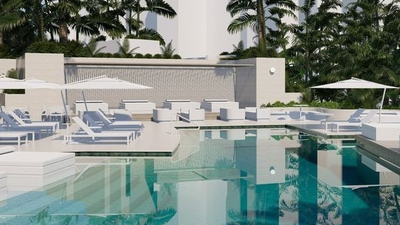 The pool at the DoubleTree by Hilton Cairns will be extended to 38m long. Picture: Supplied