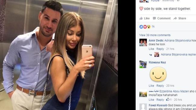 Salim Mehajer side by side with his wife. Facebook post