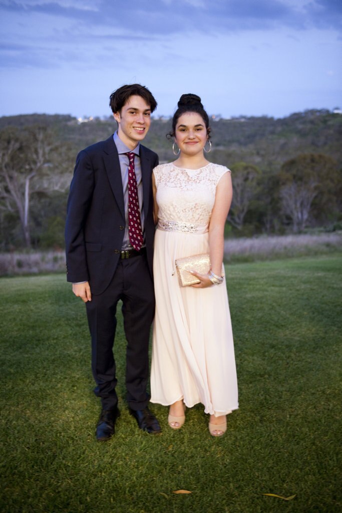 Haille Duffield and Tom Mort. The first group of Year 12 students to graduate from TACAP's held their formal at Preston Peak Winery. November 2018. Picture: Bev Lacey