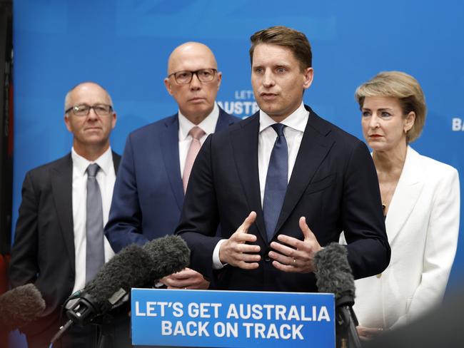 Shadow Defence Minister Andrew Hastie needs more time on the frontbench but is seen as an outsider. Picture: Richard Dobson / NewsWire