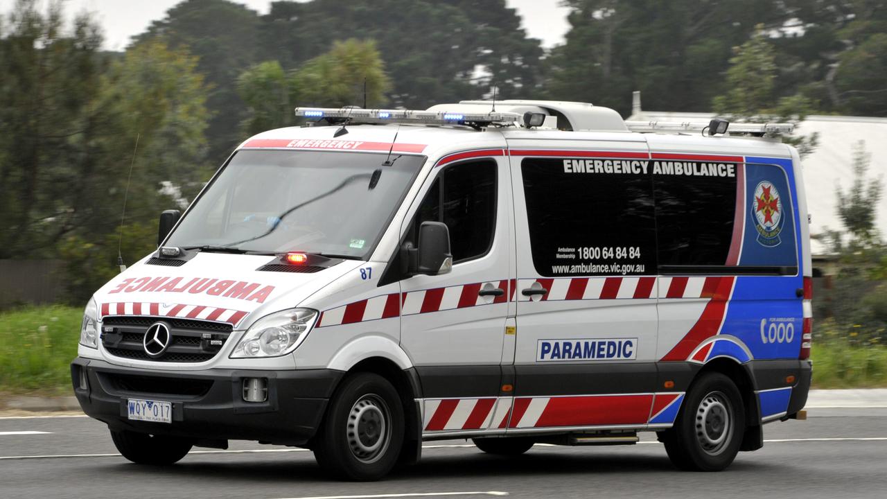 A woman has been taken to hospital after a crash on the Princes Fwy near Little River.