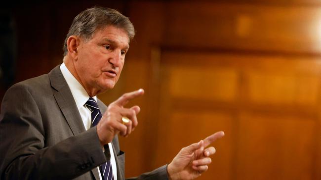 Former West Virginia senator Joe Manchin. Picture: AFP