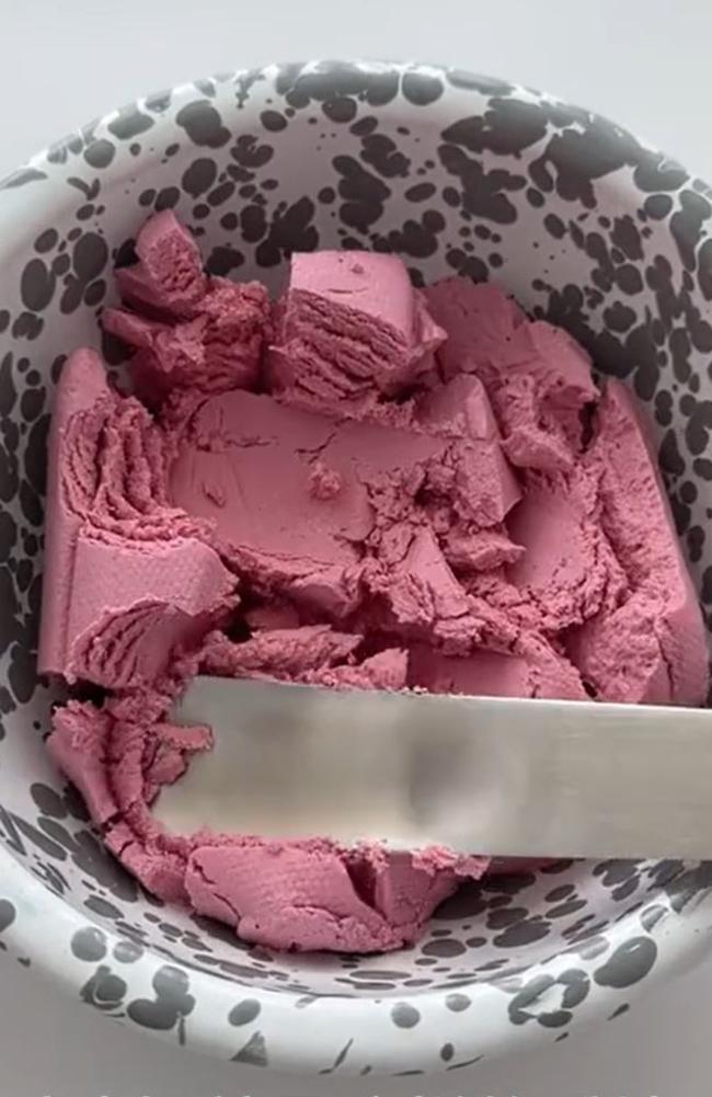 A viral trend dubbed 'dry yoghurt' has taken over TikTok. Picture: TikTok