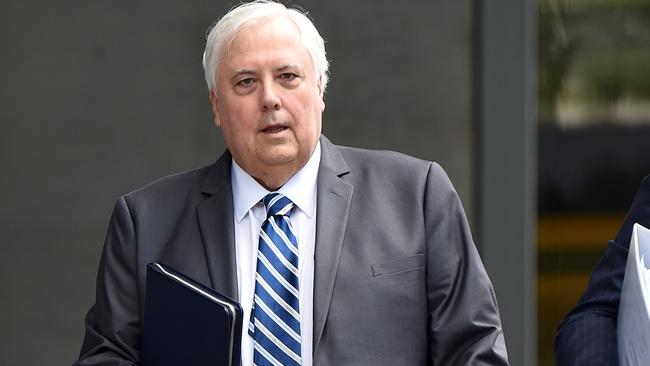 Clive Palmer has lost 42kg. Picture: AAP.