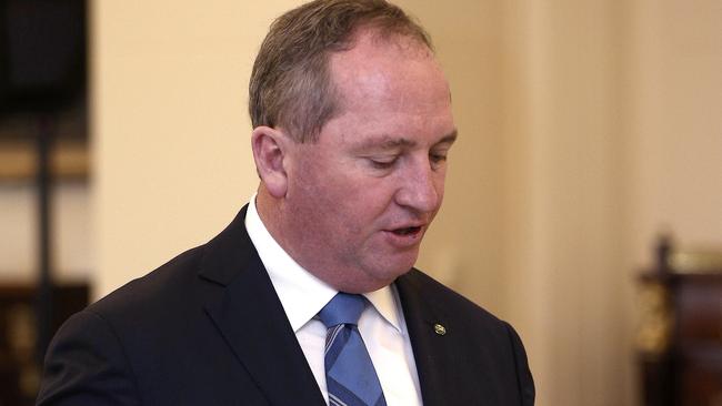 Barnaby Joyce is under pressure over his relationship. Picture: AP.