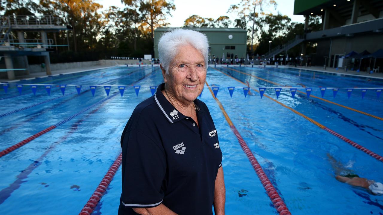 Olympic swimming great Dawn Fraser at the Brisbane Aquatic Centre. Pics Adam Head