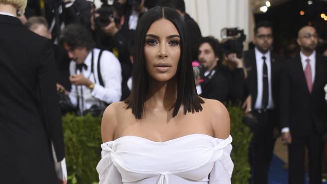 Kim was uncharacteristically low-key. Photo: Evan Agostini/Invision/AP