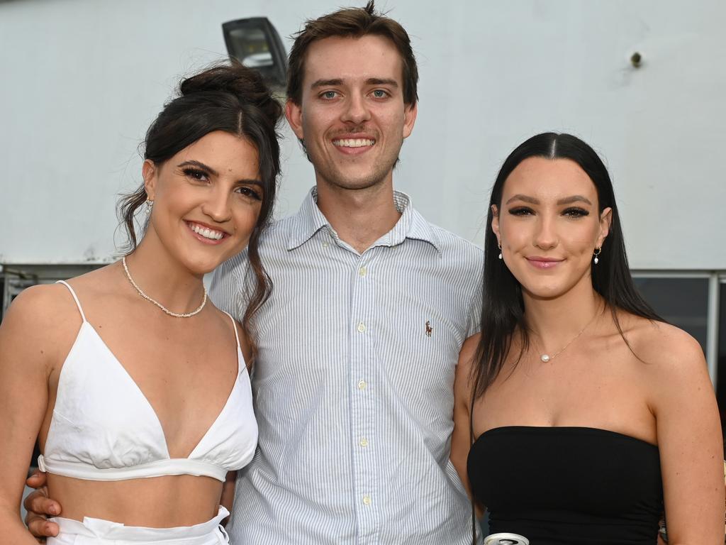 Gemma Refalo, Kye Turner and Bella Refalo at 2023 Ladbrokes Mackay Cup Mackay Turf Club Saturday 22 July 2023 Picture: Michaela Harlow