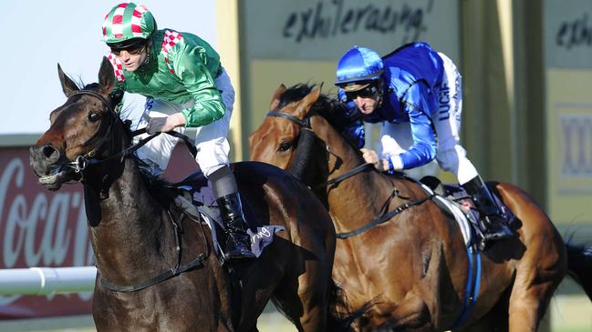 Savvy Nature, ridden by James McDonald, wins the Spring Stakes at Newcastle 10 years ago.