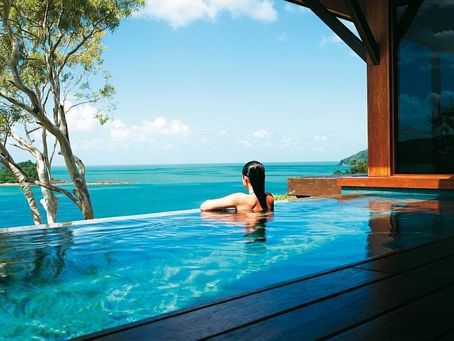 Qualia’s seclusion, with stunning Coral Sea views from Hamilton Island, is its main attraction. 