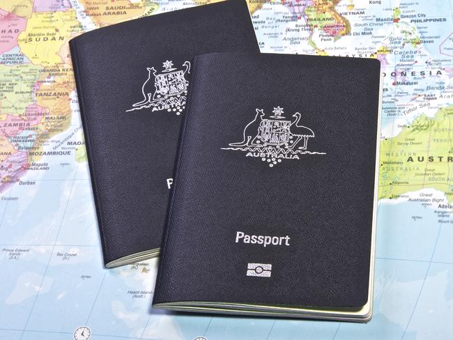 The passport of Australia ... a vision in blue.