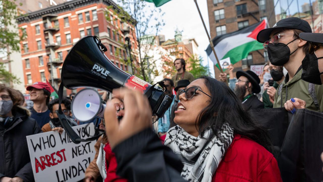 Across the US, police and school authorities are confronting growing student demonstrations over Israel's war in Gaza. Picture: AFP