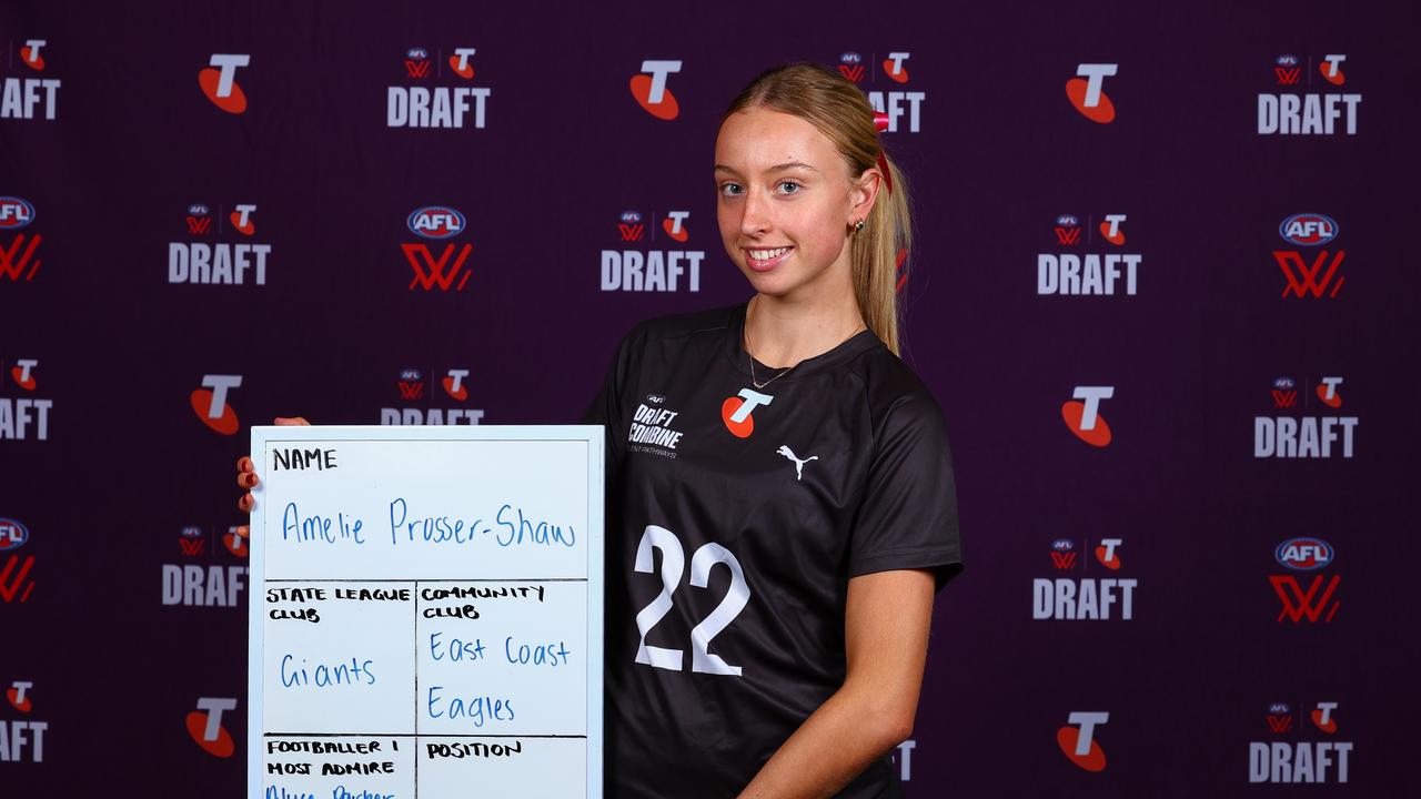 Amelie Prosser-Shaw impressed at the AFLW Draft Combine. Photo: Morgan Hancock/AFL Photos