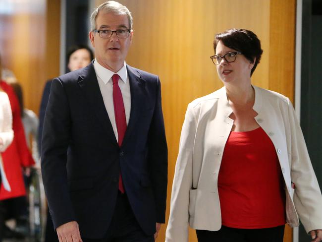 Michael Daley has taken over as Labor leader after Luke Foley resigned. Penny Sharpe was voted in as his deputy. Picture: Tim Hunter