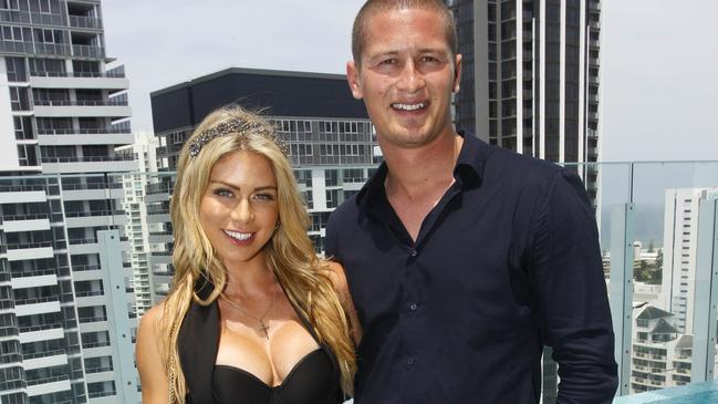 Kimberly Lauren and Josh Longhitano at Nineteen at the Star in Broadbeach. Picture: Brian Usher