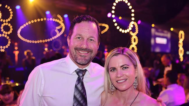 Jeff McNiven and Courtney McNiven at the Gold Coast Business Excellence Awards Gala 2023 at The Star Gold Coast. Picture: Portia Large