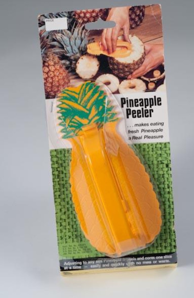 Ray Ashdown's patented Pineapple Peeler was sold all around the globe. Picture: Queensland Museum