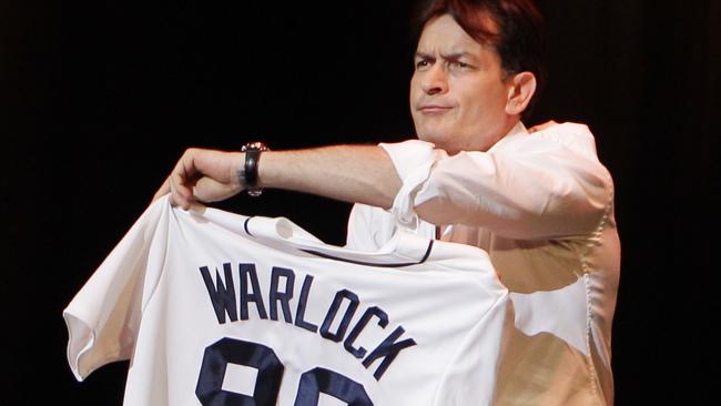 Sheen described himself a “warlock” in some of his many bizarre interviews. Picture: AP/Carlos Osorio