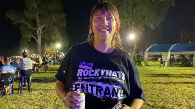 Hannah Fox entered her extreme mullet in Mulletfest at Rockynats.