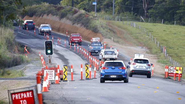 Roadworks on the Bruce Highway, part of a joint state and federally funded $12.6 billion upgrade. PICTURE: ANNA ROGERS