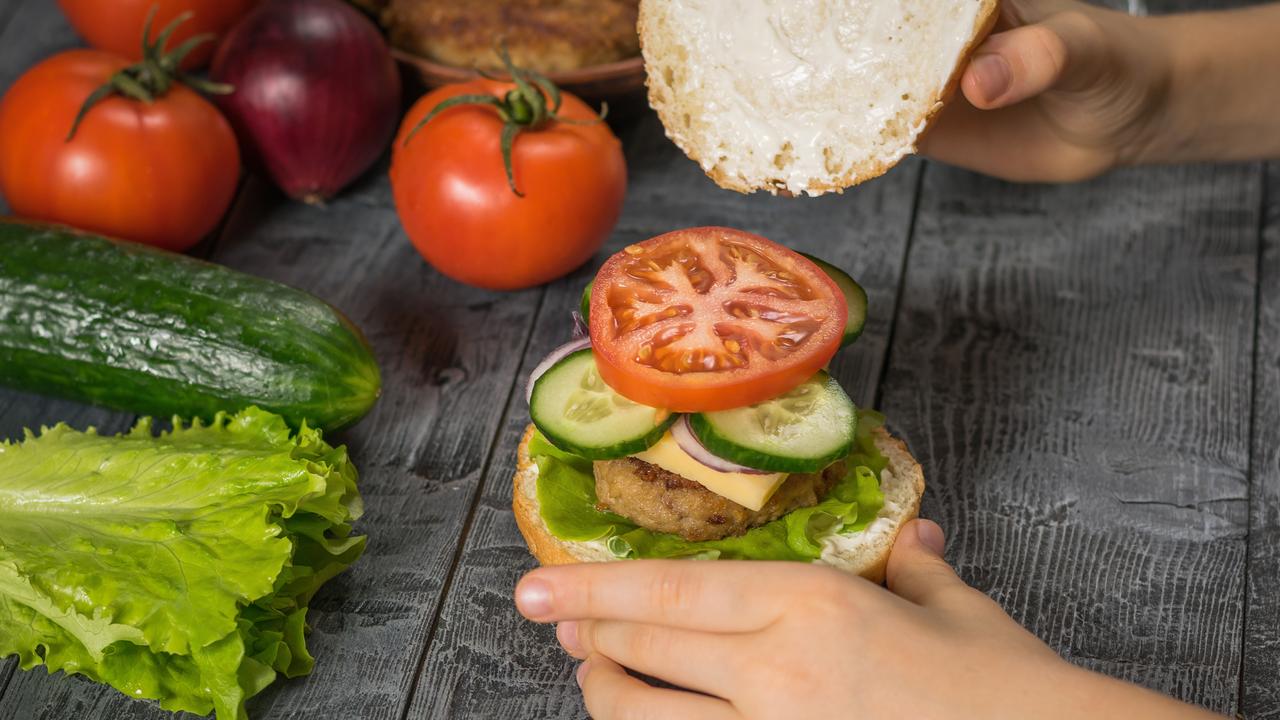 Adding extra salad to a burger can help make this ‘sometimes food’ much healthier. Picture: iStock