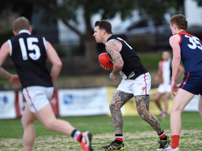 Dane Swan playing for St Kilda City. Picture: Steve Tanner