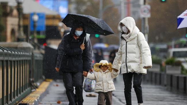 Melbourne CBD may be the coldest Australian suburb but it’s not as cold as some larger cities around the world. Picture: Alex Coppel