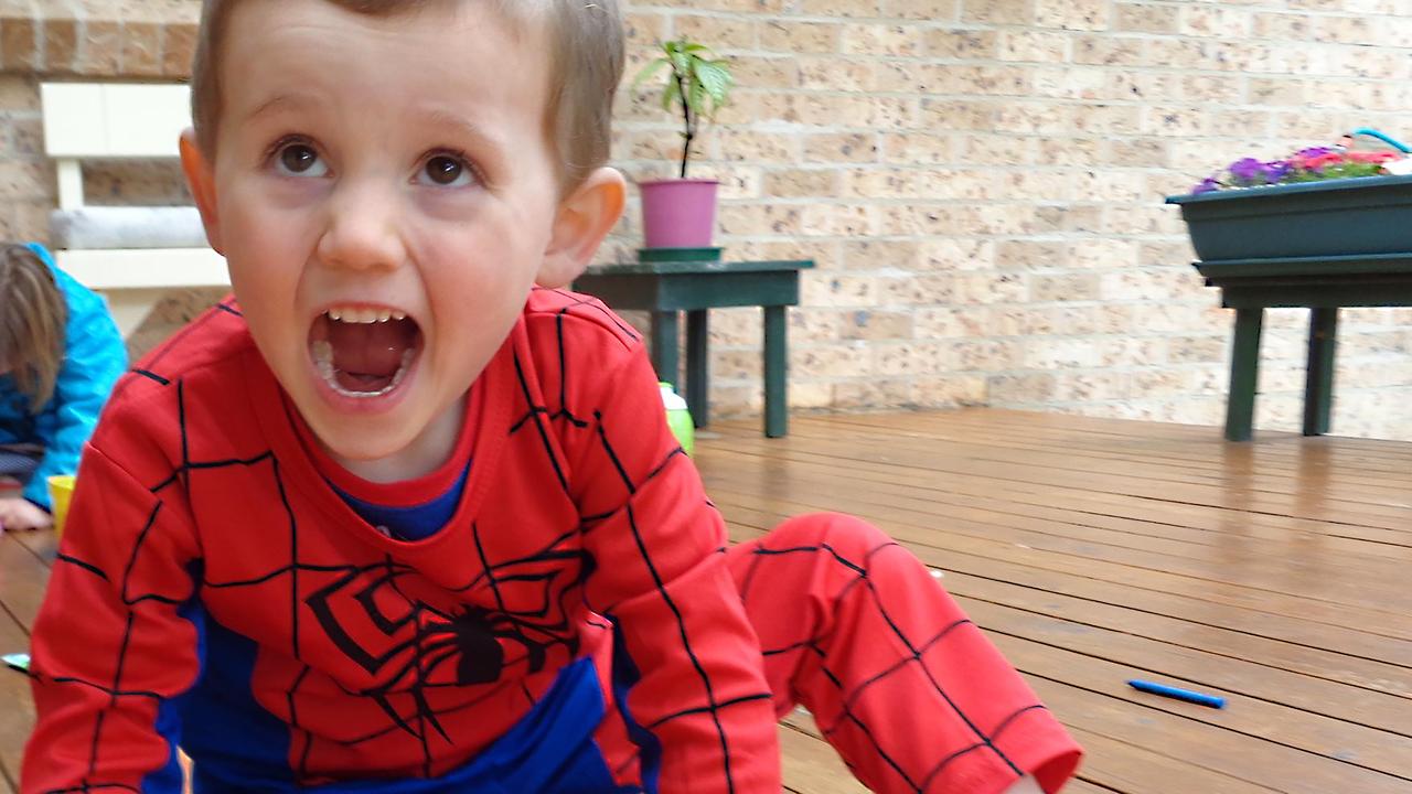 William Tyrrell in his costume