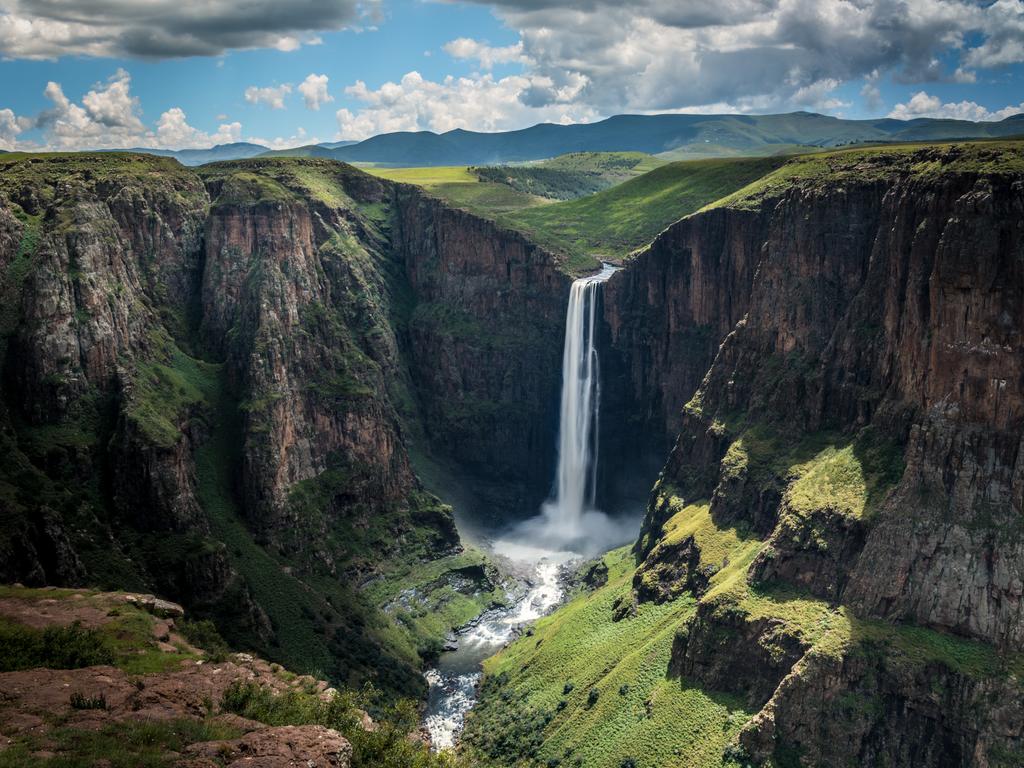 The Maletsunyane Falls in Lesotho.